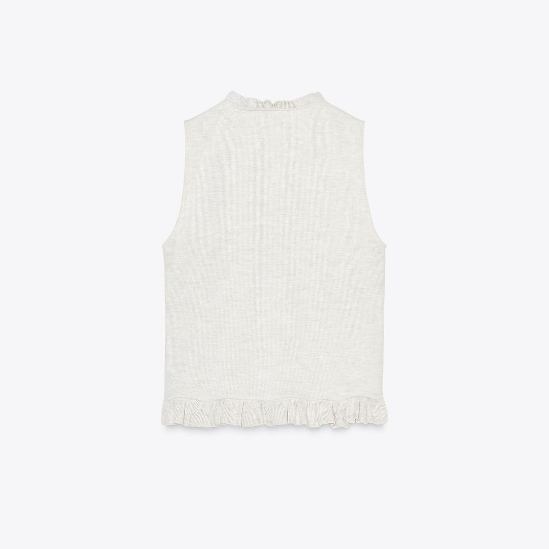 Moudda ZARA - Gilet Soft Touch - Volants - Tunisie 2