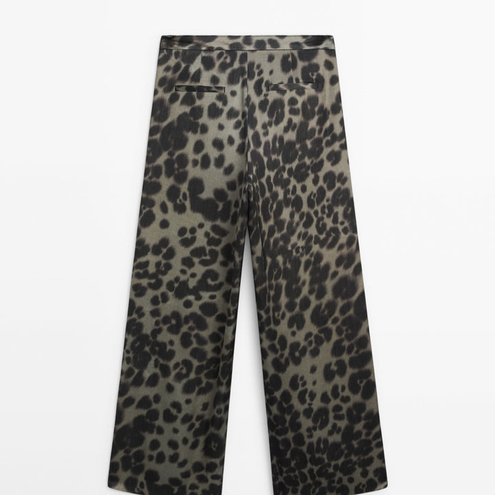 Moudda Massimo Dutti - Pantalon coordonné vert léopard - Tunisie 4
