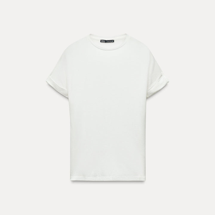 Moudda ZARA - T-shirt lyocell/viscose/laine/élasthanne, tissu tourné - Tunisie 1
