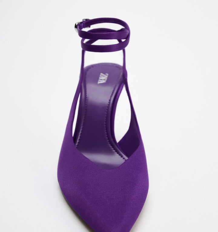 Moudda ZARA - Mocassins talon bracelet satin - Tunisie 4