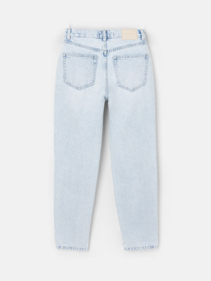 Moudda PULL & BEAR - Pantalon Mom Blanc - Tunisie 3