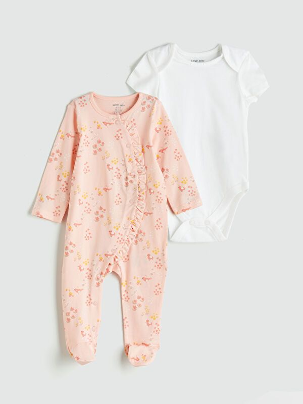 Moudda LC Waikiki - Ensemble nouveau-né Fille Imprimé rose - Tunisie 1