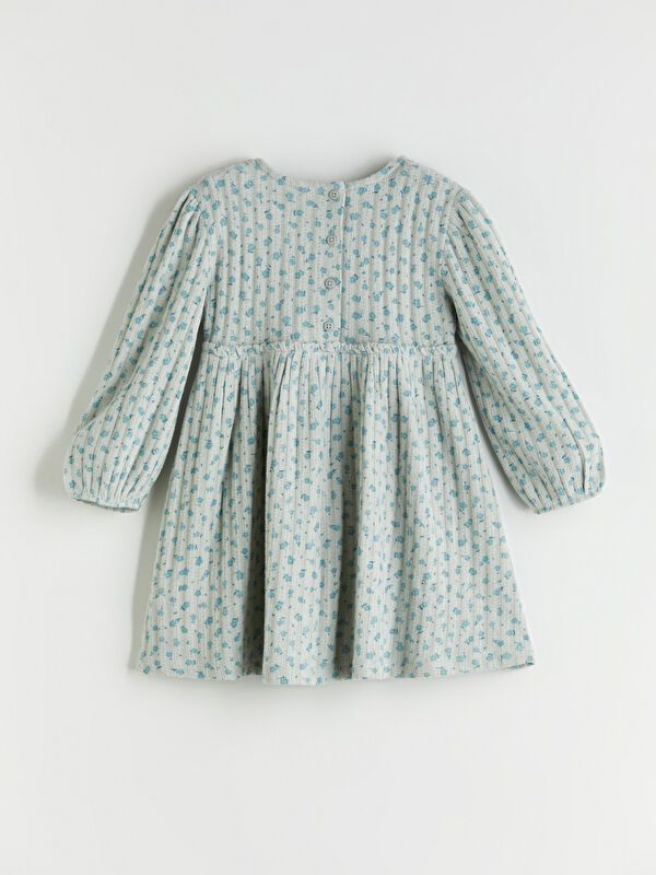 Moudda LC Waikiki - Robe en jersey manches longues Fille Bleu terre - Tunisie 3