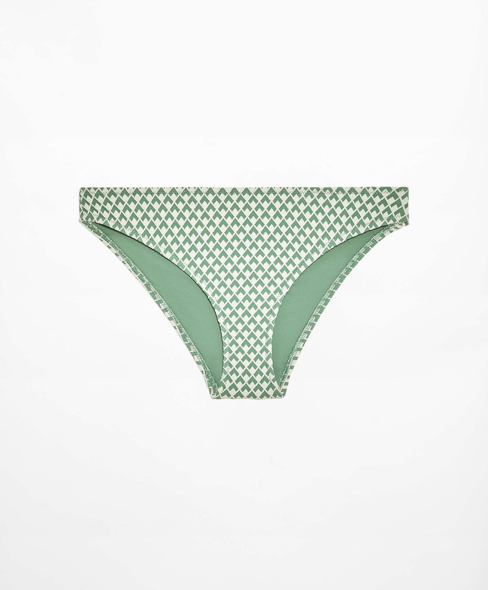 Moudda Oysho - Culotte Classique Jacquard Géométrique Vert - Tunisie 2