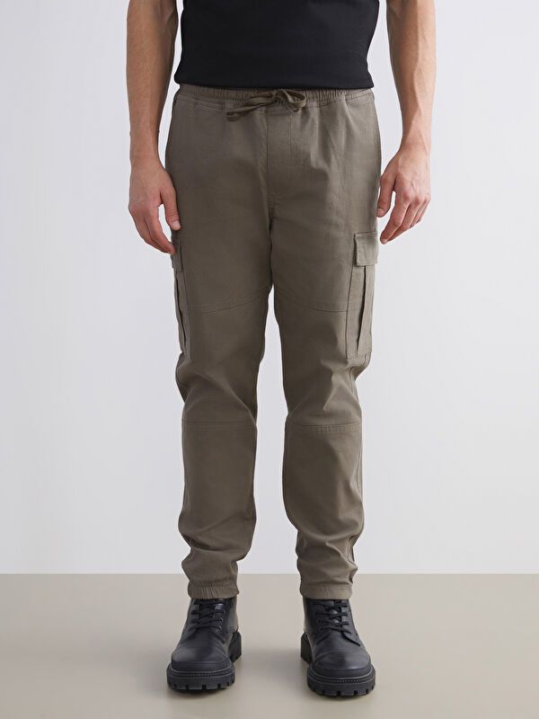 Moudda LC Waikiki - Pantalon cargo tissé Homme Brun clair - Tunisie 2