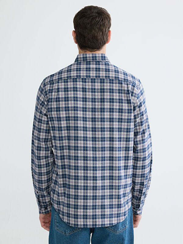 Moudda LC Waikiki - Chemise à carreaux manches longues en tissu pour Homme - Tunisie 4