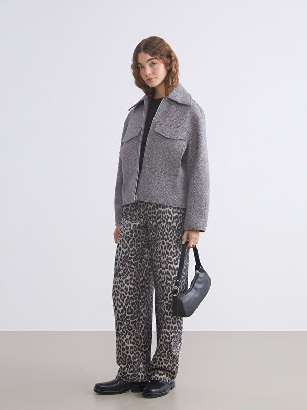 Moudda LC Waikiki - Manteau effet laine Femme Anthracite - Tunisie 2