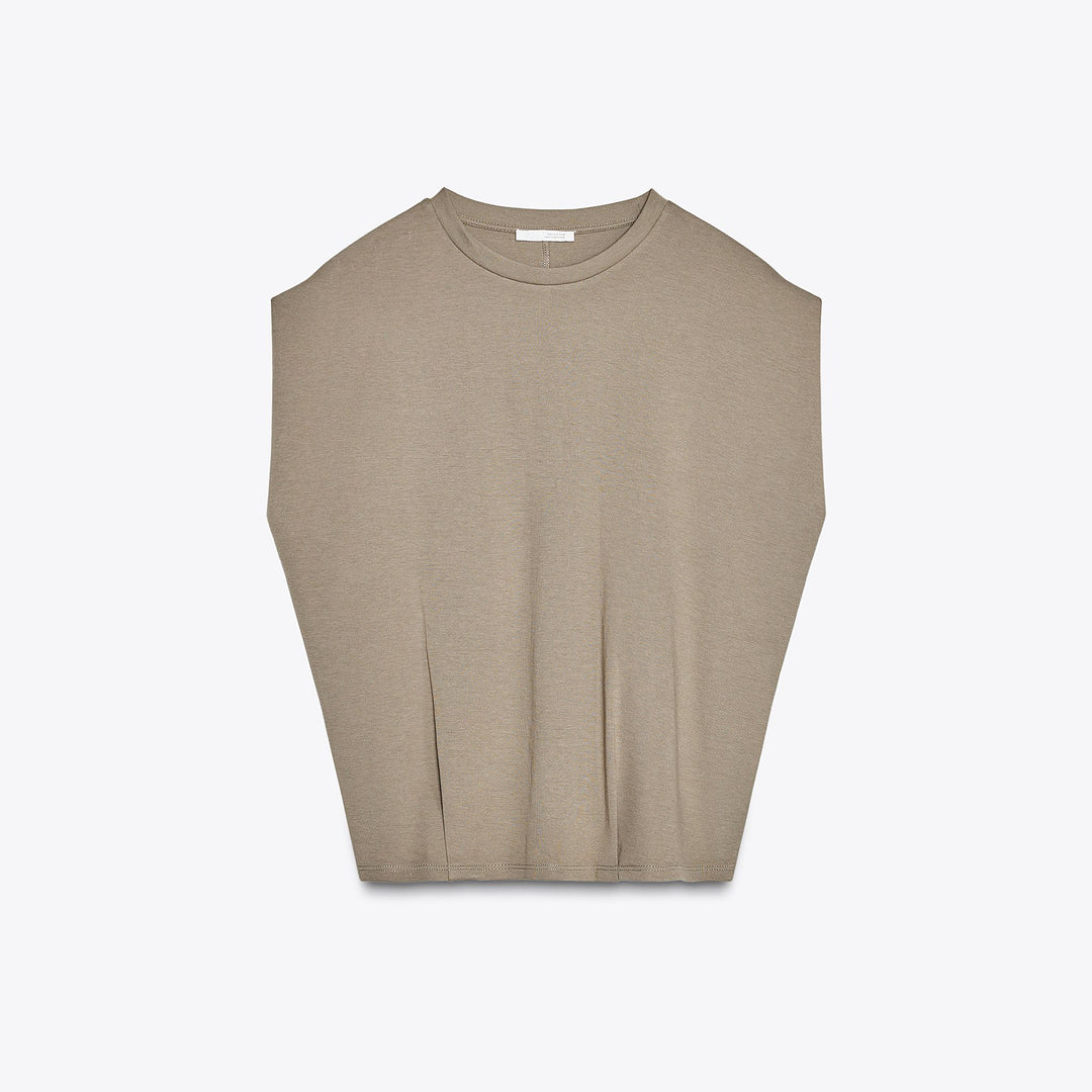 Moudda ZARA - T-Shirt Interlock Lavé - Plis - Tunisie 1