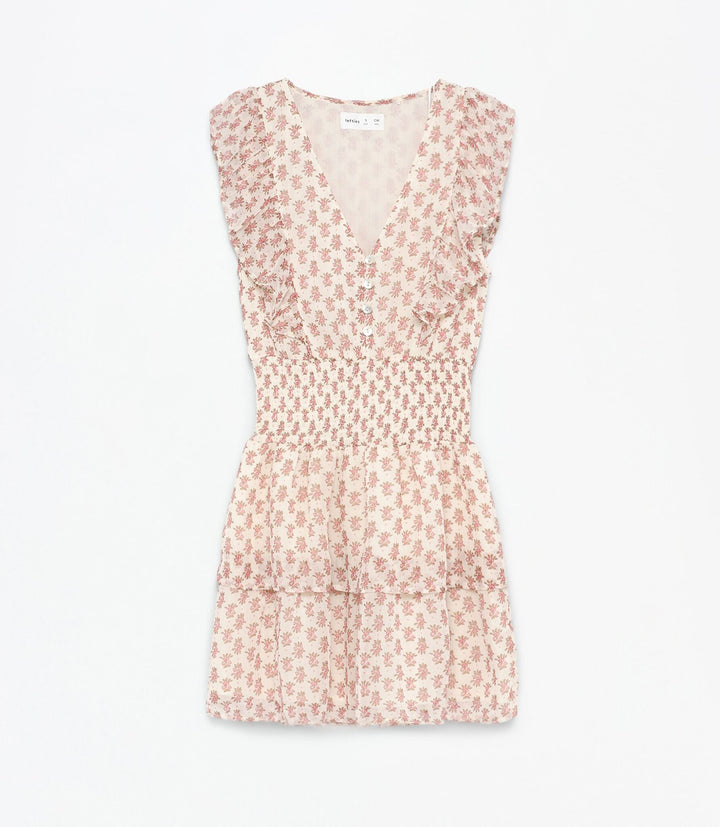 Moudda Lefties - Robe Courte Smock - Chiffon Imprimé Fille - Tunisie 1
