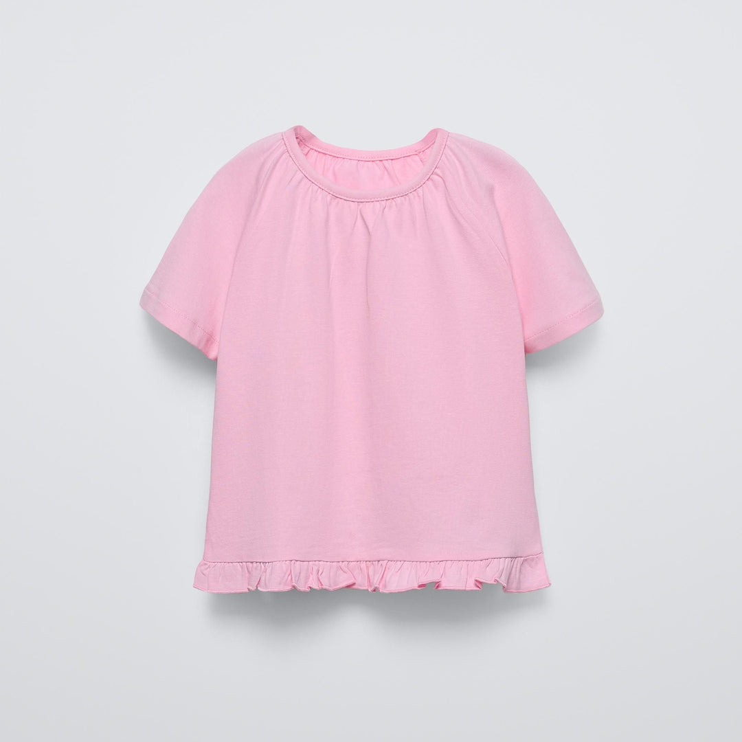 Moudda ZARA - T-shirt enfant volants bas, manches raglan - Tunisie 1