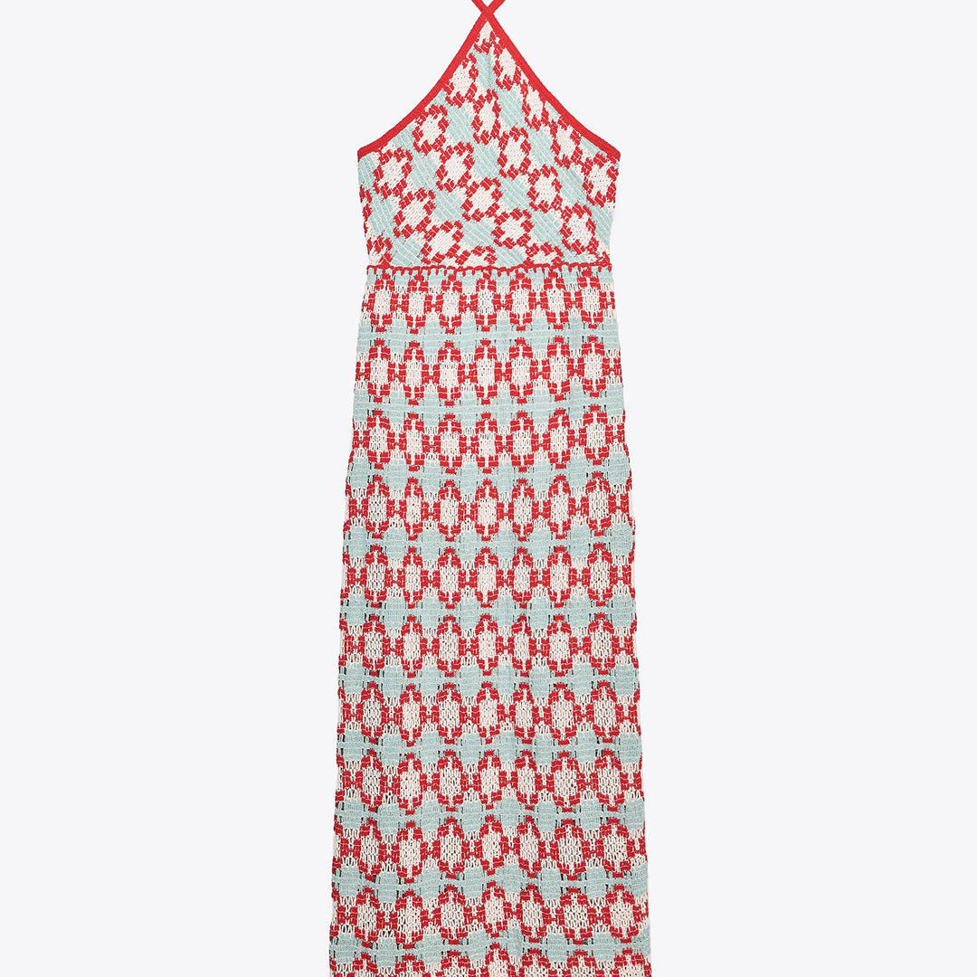 Moudda ZARA - Robe - Col Halter & Faux Crochet Couleurs - Tunisie 1