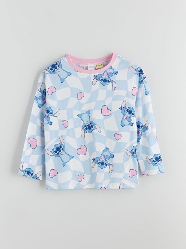 Moudda LC Waikiki - Pyjama en jersey manches longues moyen Fille Imprimé blanc - Tunisie 2