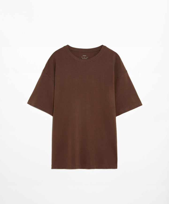 Moudda Oysho - T-Shirt Long Coton Élasthanne - Tunisie 5