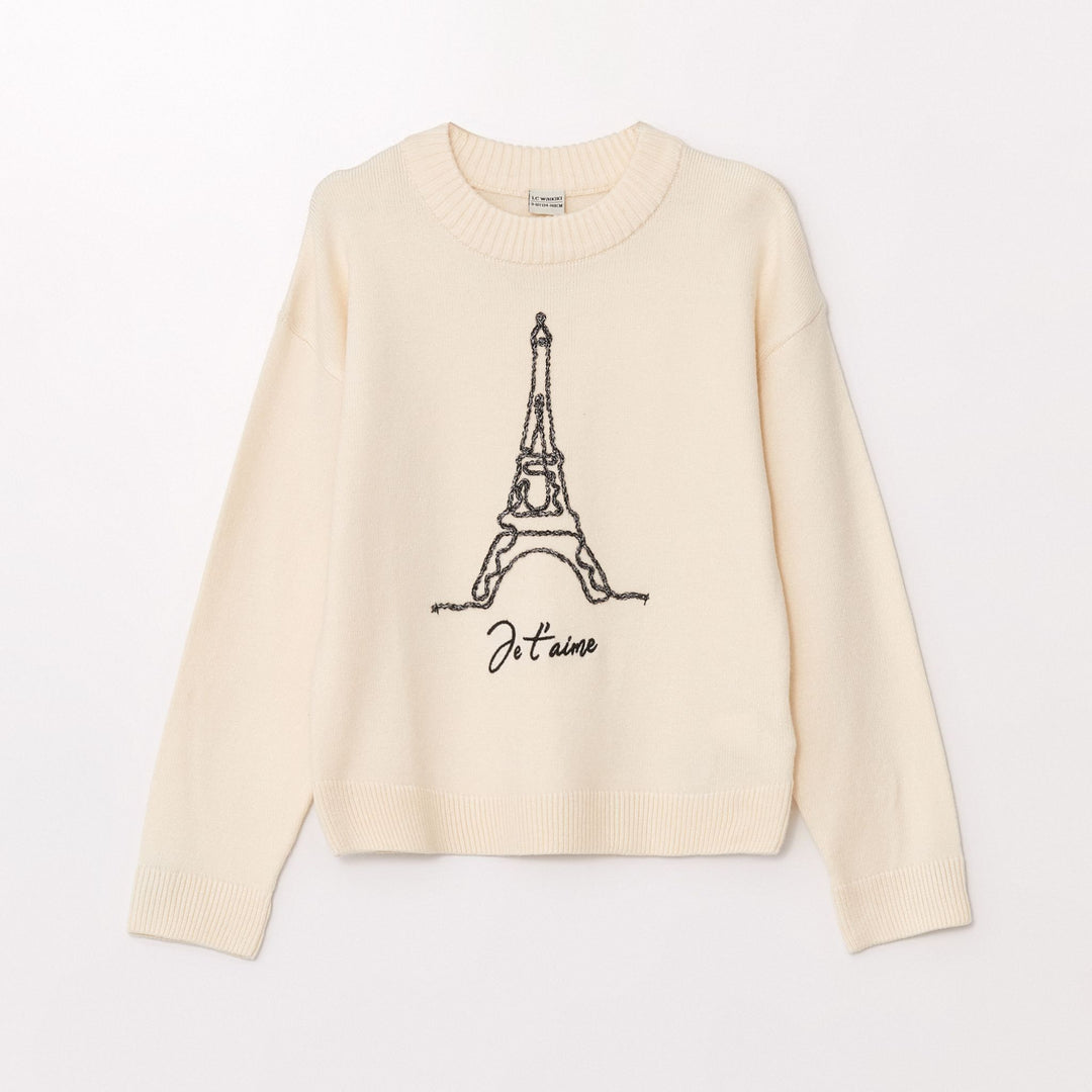 Moudda LC Waikiki - Pull en tricot Fille Beige pâle - Tunisie 1