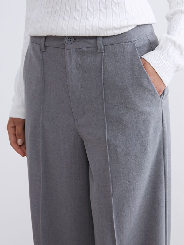 Moudda LC Waikiki - Pantalon tissé moyen Femme Mélange de gris - Tunisie 3