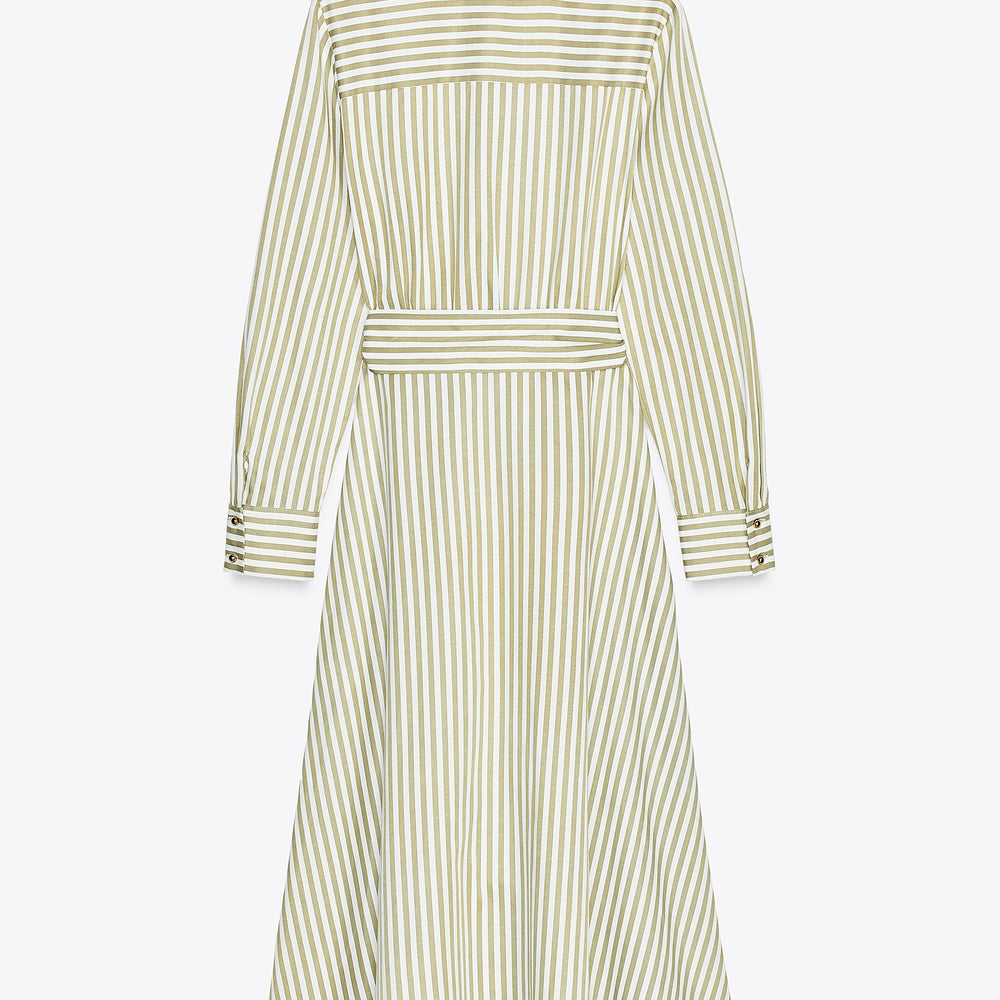 Moudda ZARA - Robe Midi Chemisier - Rayures & Boucle - Tunisie 2