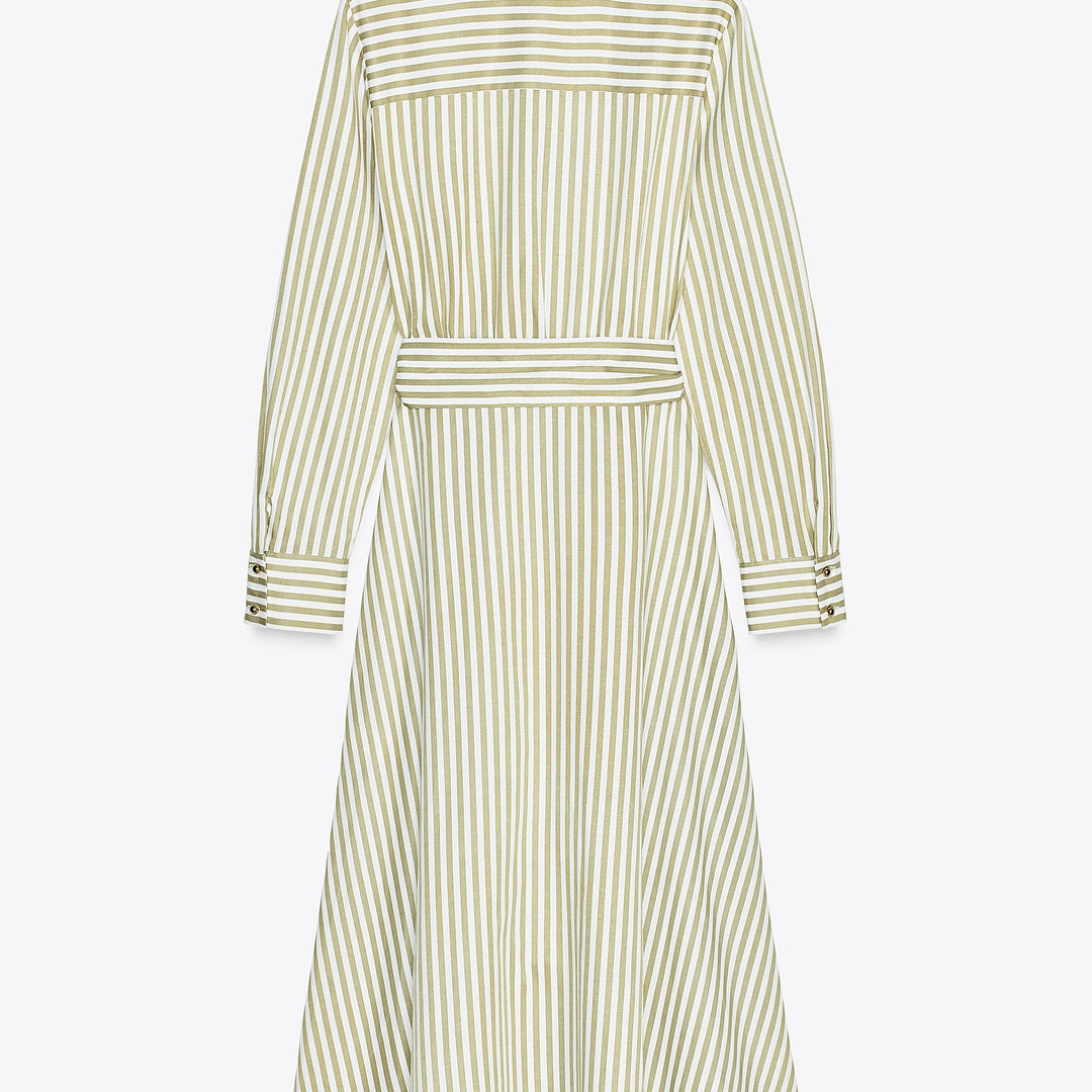 Moudda ZARA - Robe Midi Chemisier - Rayures & Boucle - Tunisie 2