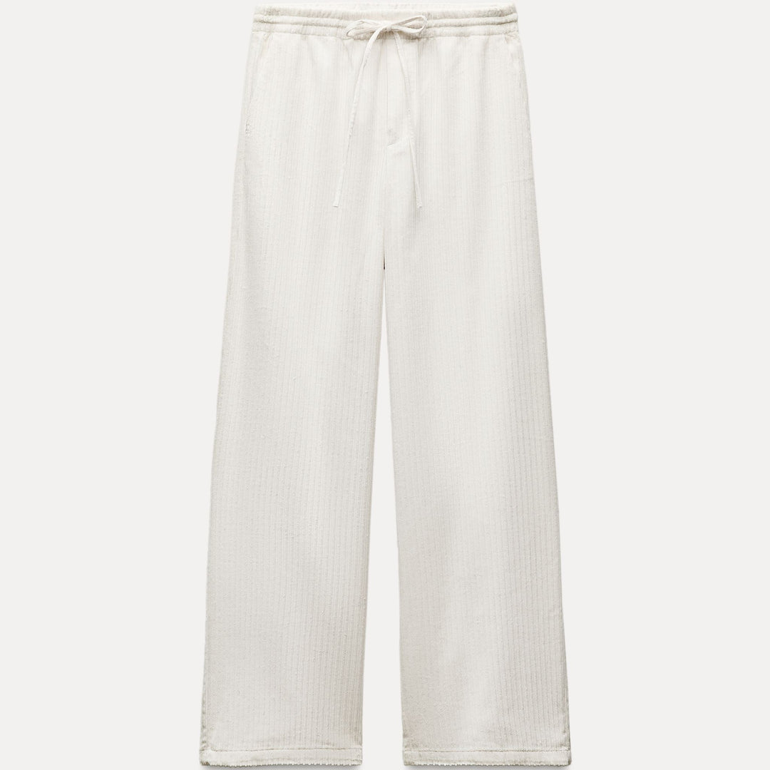 Moudda ZARA - Pantalon fluide velours côtelé taille élastique - Tunisie 1