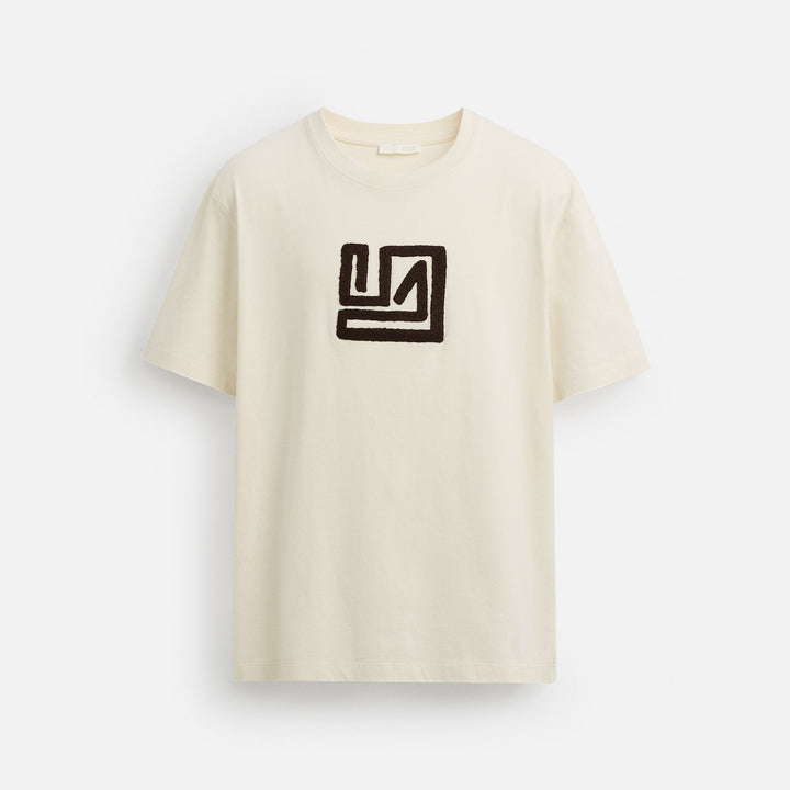 Moudda ZARA - T-Shirt - Symbole Brodé (Bordeaux Rustique) - Tunisie 1