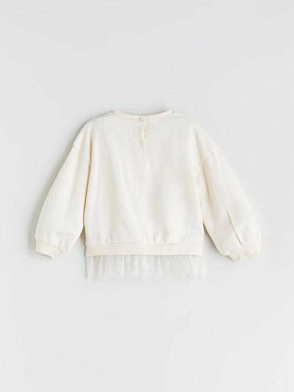 Moudda LC Waikiki - Sweatshirt en jersey Fille Crème - Tunisie 2