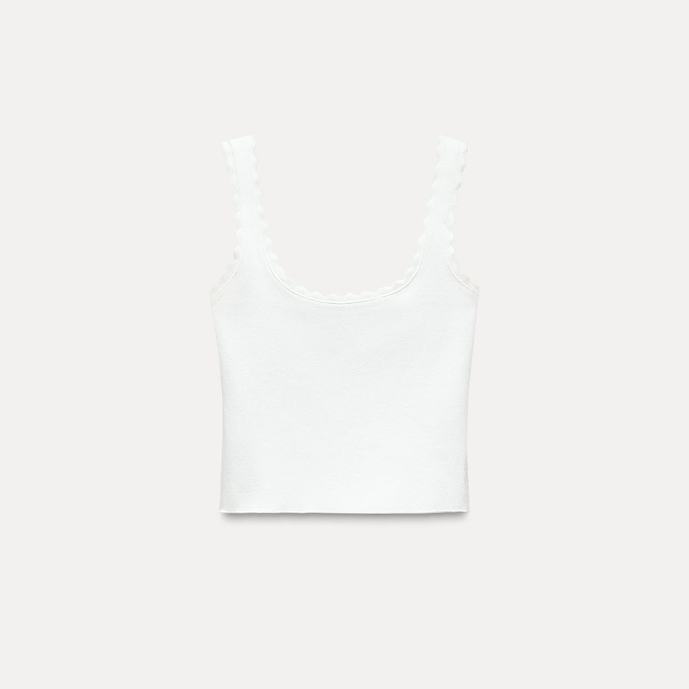 Moudda ZARA - Haut bretelles tricot ondulé extensible - Tunisie 2