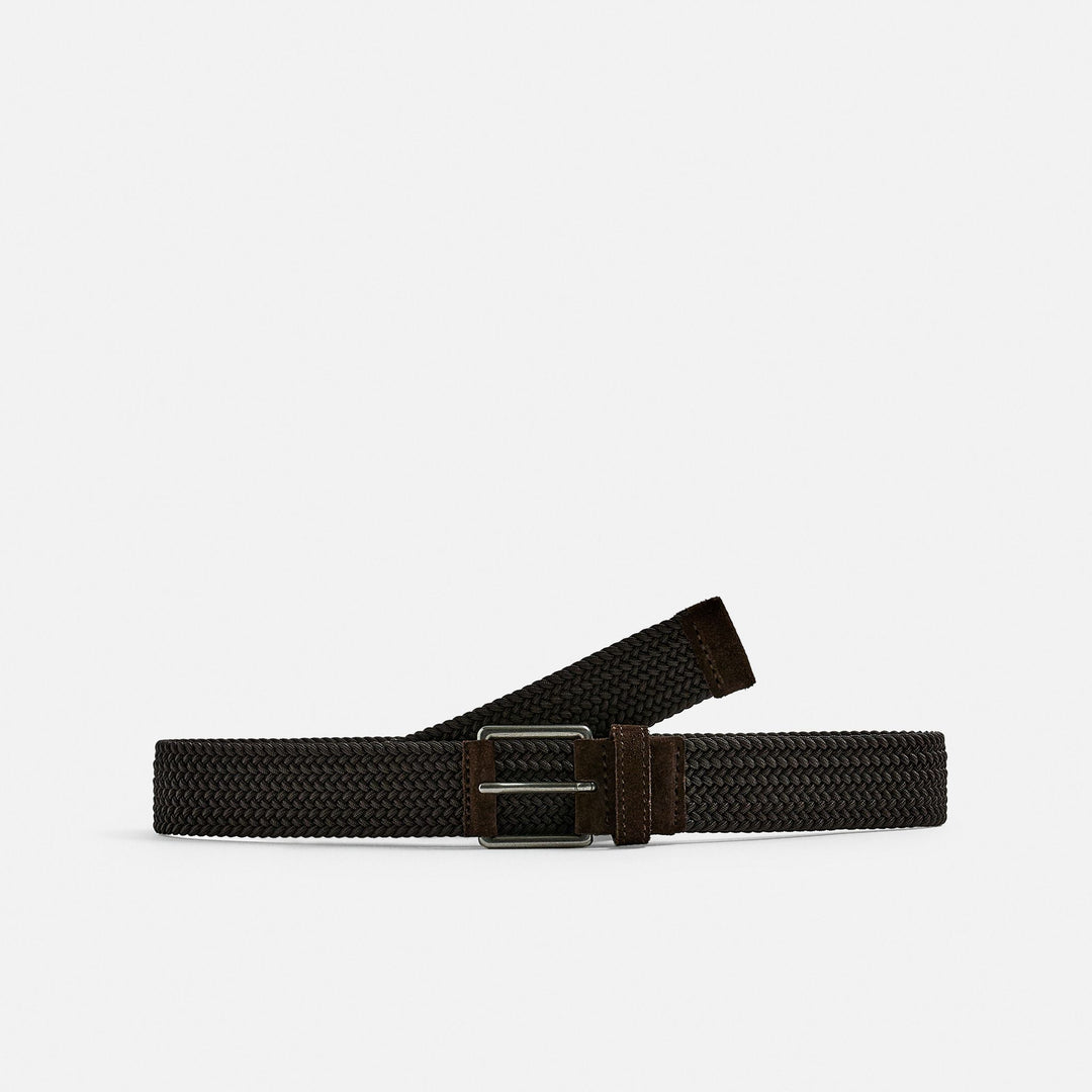 Moudda ZARA - Ceinture Tressée Élastique - Boucle Roulée Cuir - Tunisie 1