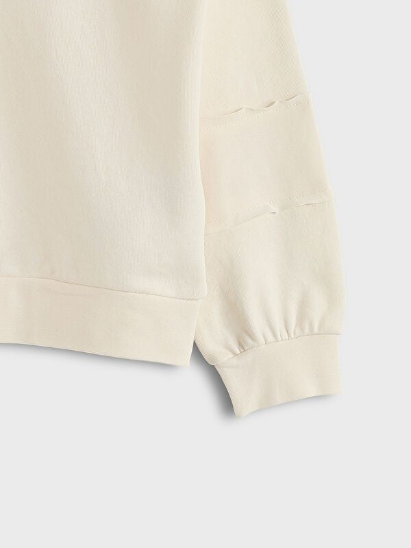 Moudda LC Waikiki - Sweatshirt en jersey Fille Ecru - Tunisie 3