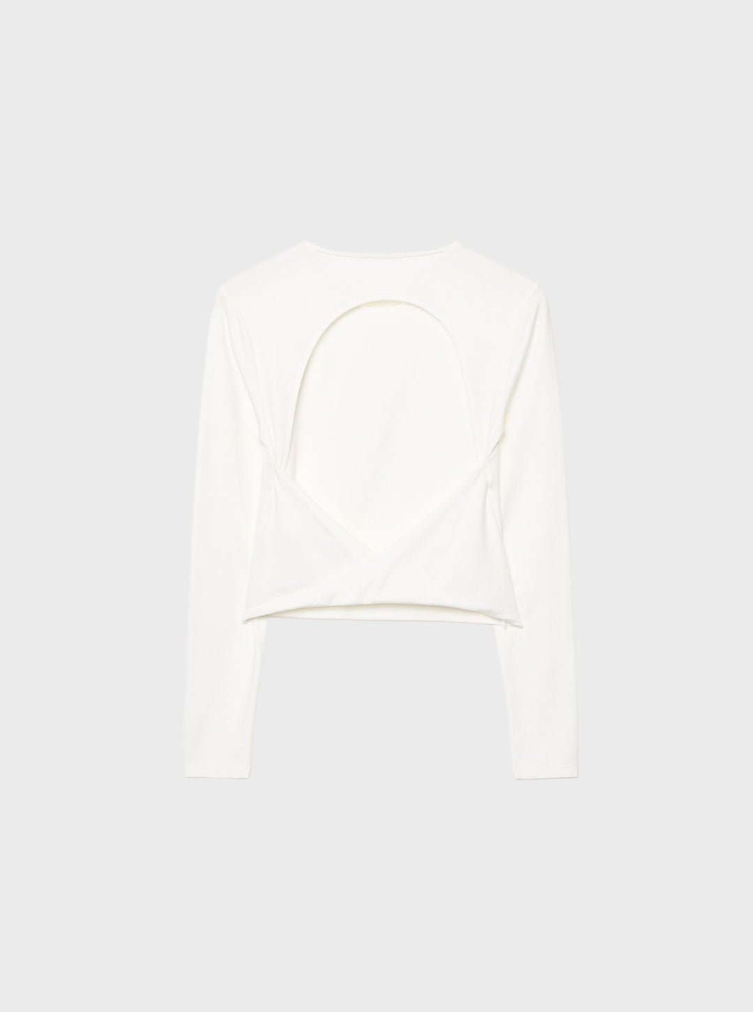 Moudda STRADIVARIUS - T-Shirt Cropped Manches longues Dos Nu - Tunisie 4
