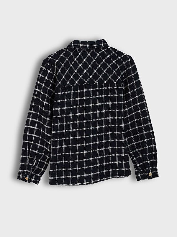 Moudda LC Waikiki - Chemise tissée manches longues Garçon Contrôle de l'essence foncée - Tunisie 2