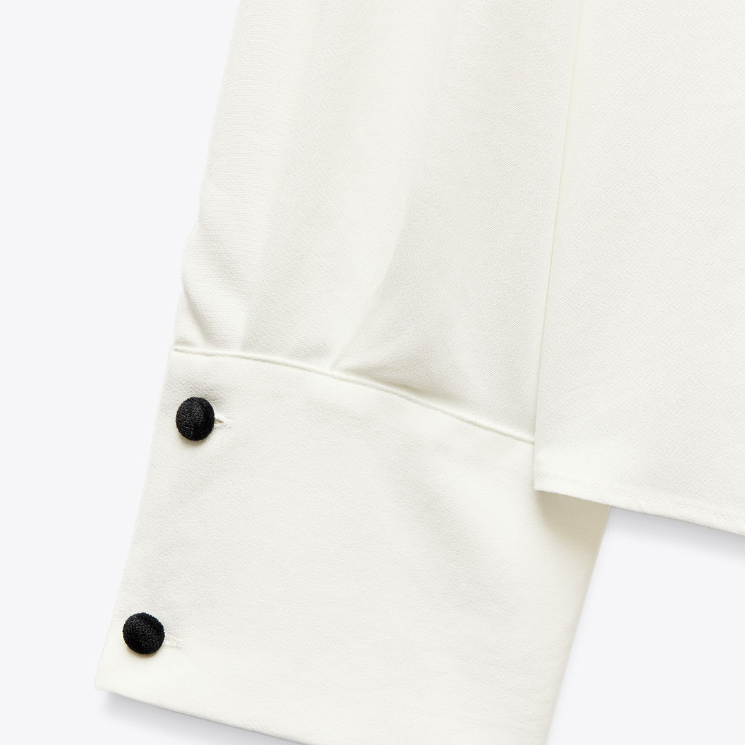 Moudda ZARA - Chemise Crêpe - Nœuds Contrastés & Bouton - Tunisie 4