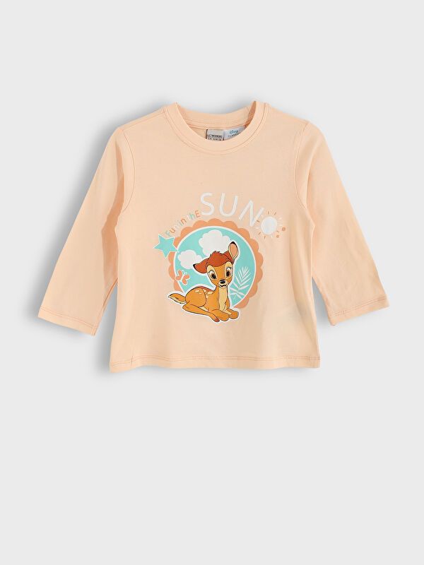 Moudda LC Waikiki - Pyjama en jersey manches longues moyen Fille Pêche - Tunisie 2