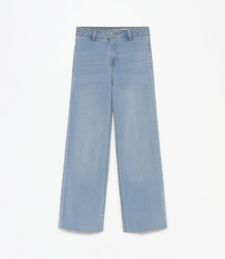 Moudda Lefties - Pantalon Wide Leg Marine Denim - Fille D3 - Tunisie 1