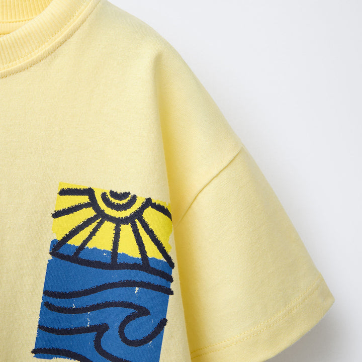 Moudda ZARA - T-Shirt Enfant - Soleil & Mer Encadrés - Tunisie 3