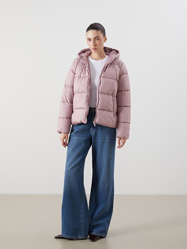 Moudda LC Waikiki - Manteau matelassé en nylon Femme Rose poudré - Tunisie 2