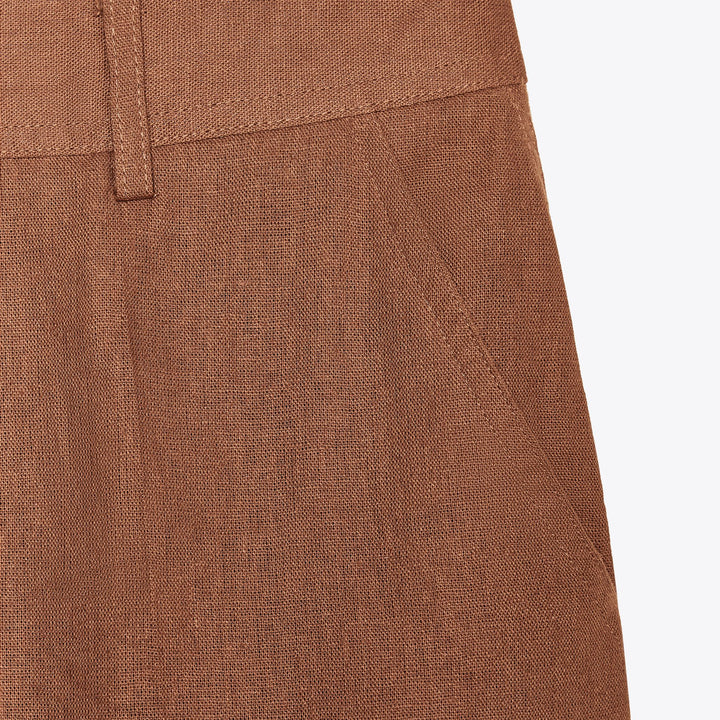 Moudda ZARA - Pantalon Droit - Lin (Terre cuite) - Tunisie 3