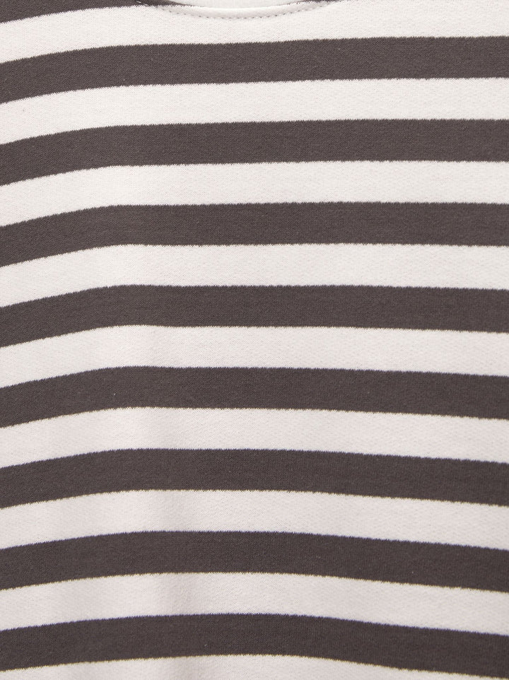 Moudda PULL & BEAR - Sweat Basique Côtelé Large Bas Rayures - Tunisie 4