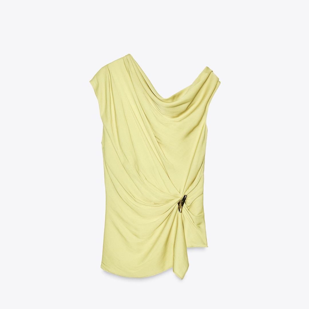 Moudda ZARA - Body Satin - Encolure Dégagée & Applique Taille - Tunisie 1