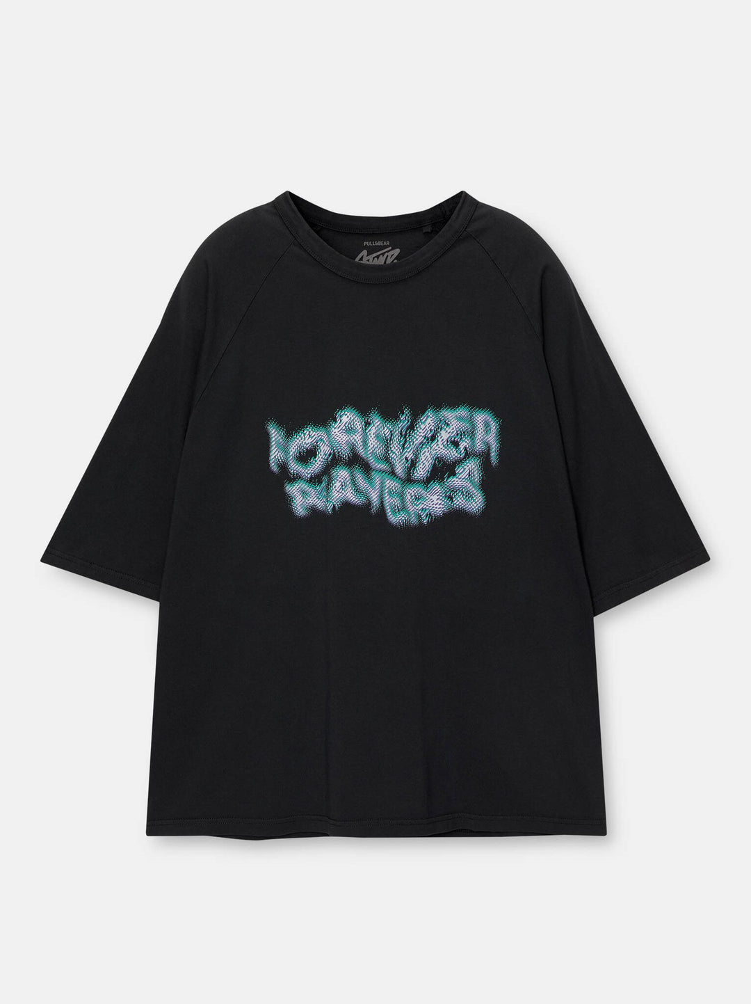 Moudda PULL & BEAR - T-Shirt Demi-Manches Purple 02 Noir - Tunisie 4