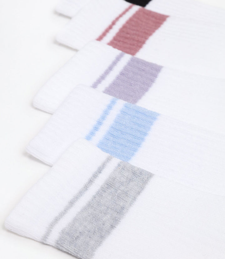 Moudda Lefties - Pack 5 Chaussettes Longues Sport - Rayures - Tunisie 3