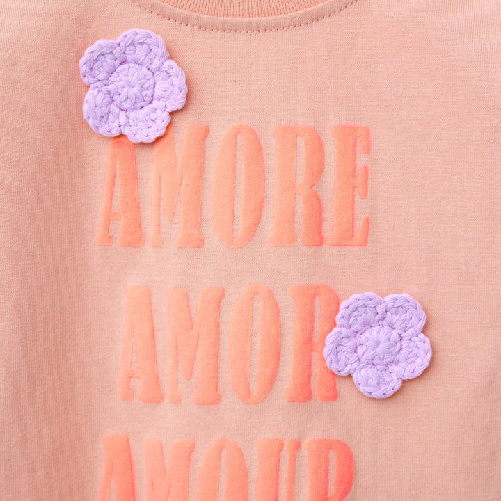 Moudda ZARA - T-Shirt Enfant - Textes & Appliques Fleur - Tunisie 3