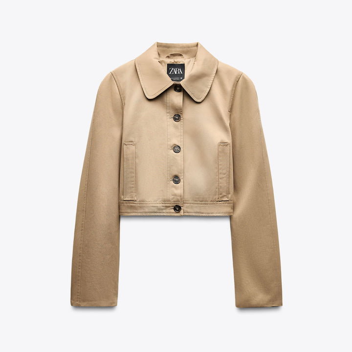 Moudda ZARA - Trench Court Coton - Col Chemisier - Tunisie 1