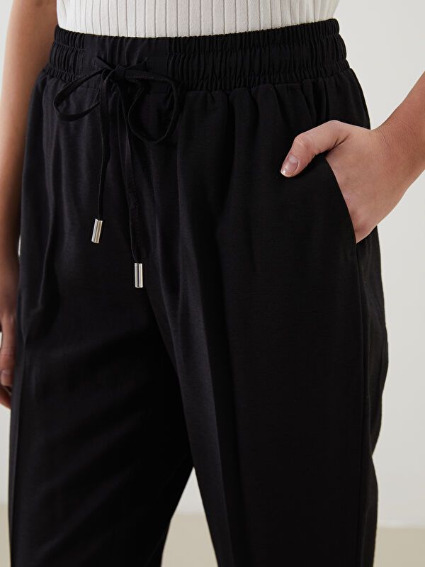 Moudda LC Waikiki - Pantalon tissé fin Femme Noir - Tunisie 3