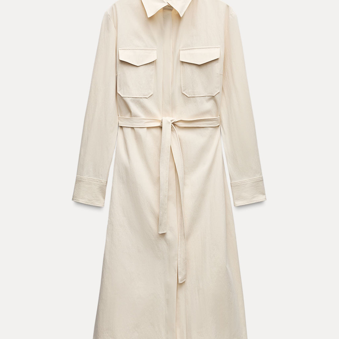 Moudda ZARA - Robe chemise gabardine poches - Tunisie 1