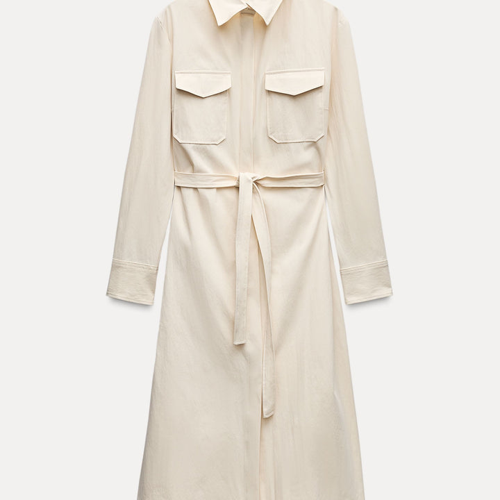 Moudda ZARA - Robe chemise gabardine poches - Tunisie 1