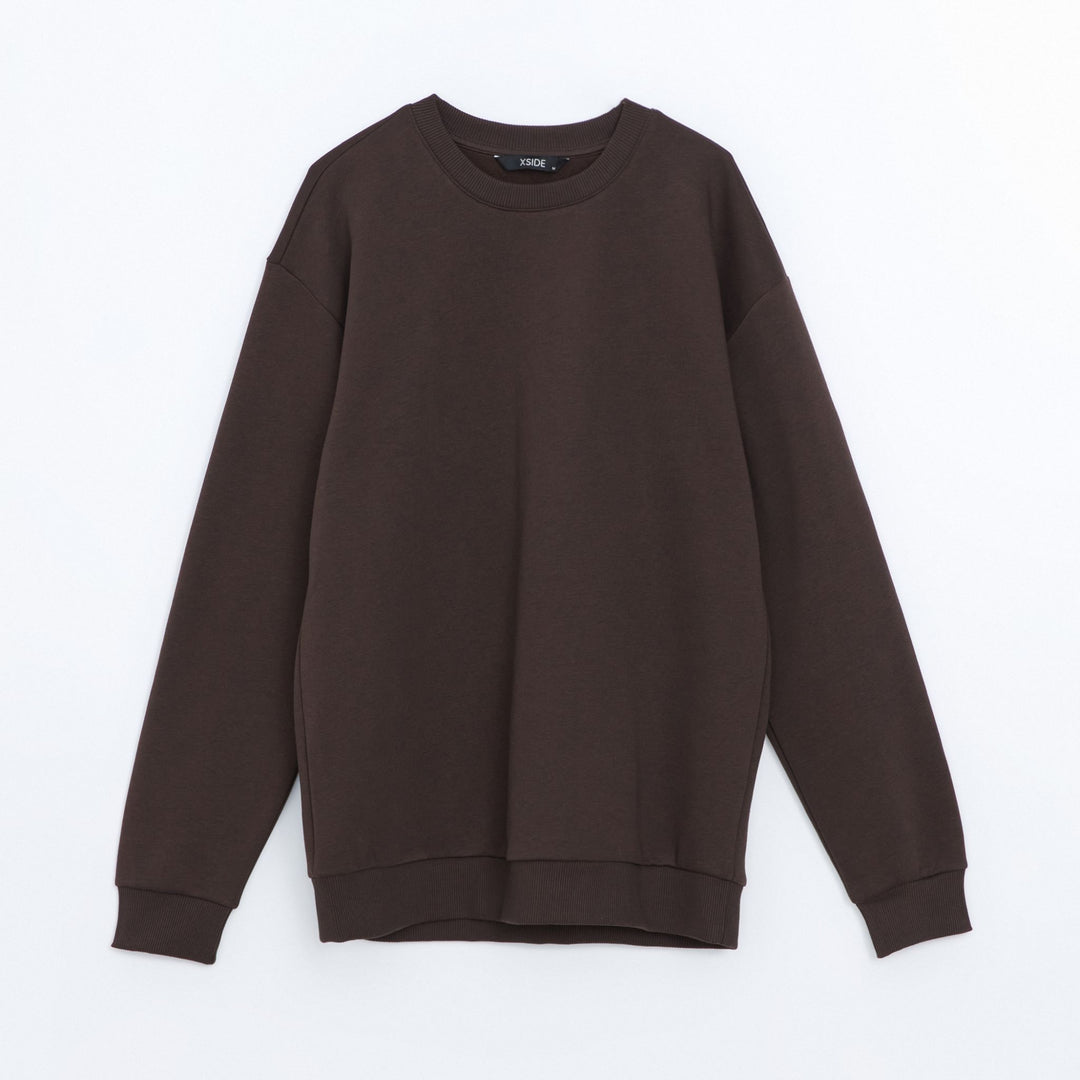 Moudda LC Waikiki - Sweatshirt en jersey Homme Brun foncé - Tunisie 1