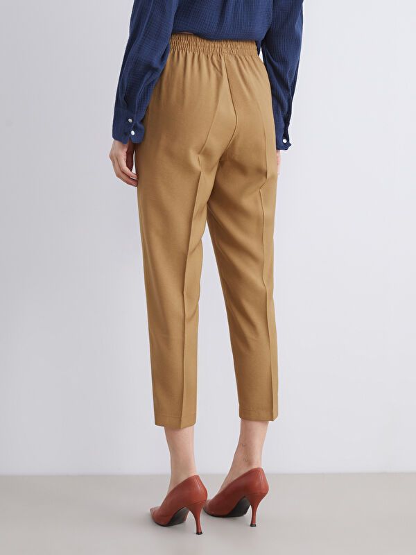 Moudda LC Waikiki - Pantalon tissé fin Femme Brun - Tunisie 4