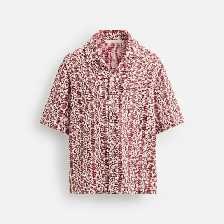 Moudda ZARA - Chemise Crochet (Blanc/Rouge) - Tunisie 1