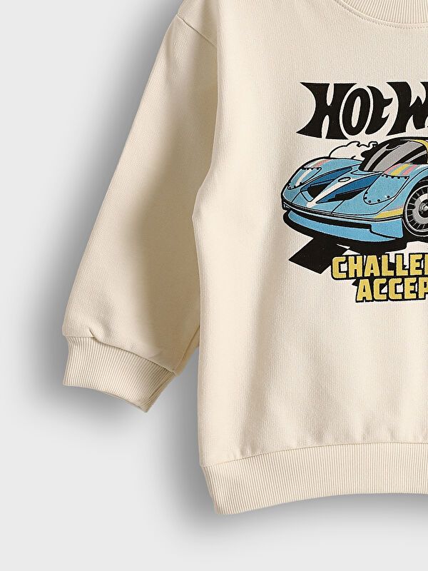 Moudda LC Waikiki - Sweatshirt en jersey sous licence Garçon Beige clair - Tunisie 3