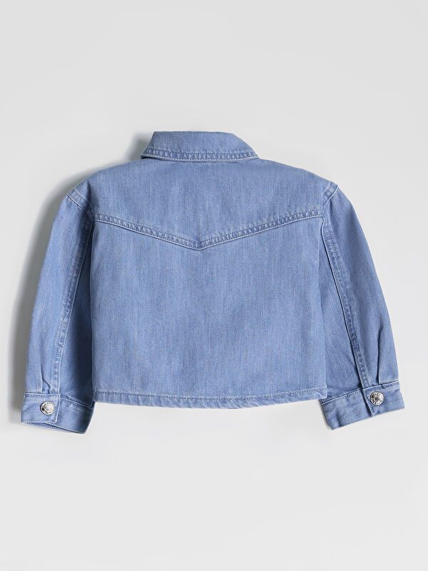 Moudda LC Waikiki - Manteau tissé en denim Fille Rodéo mid indigo - Tunisie 2