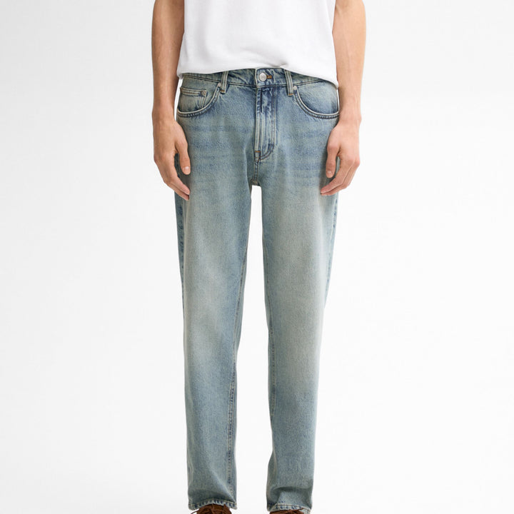 Moudda Massimo Dutti - Pantalon jean super dirty délavé coupe fuselée - Tunisie 8